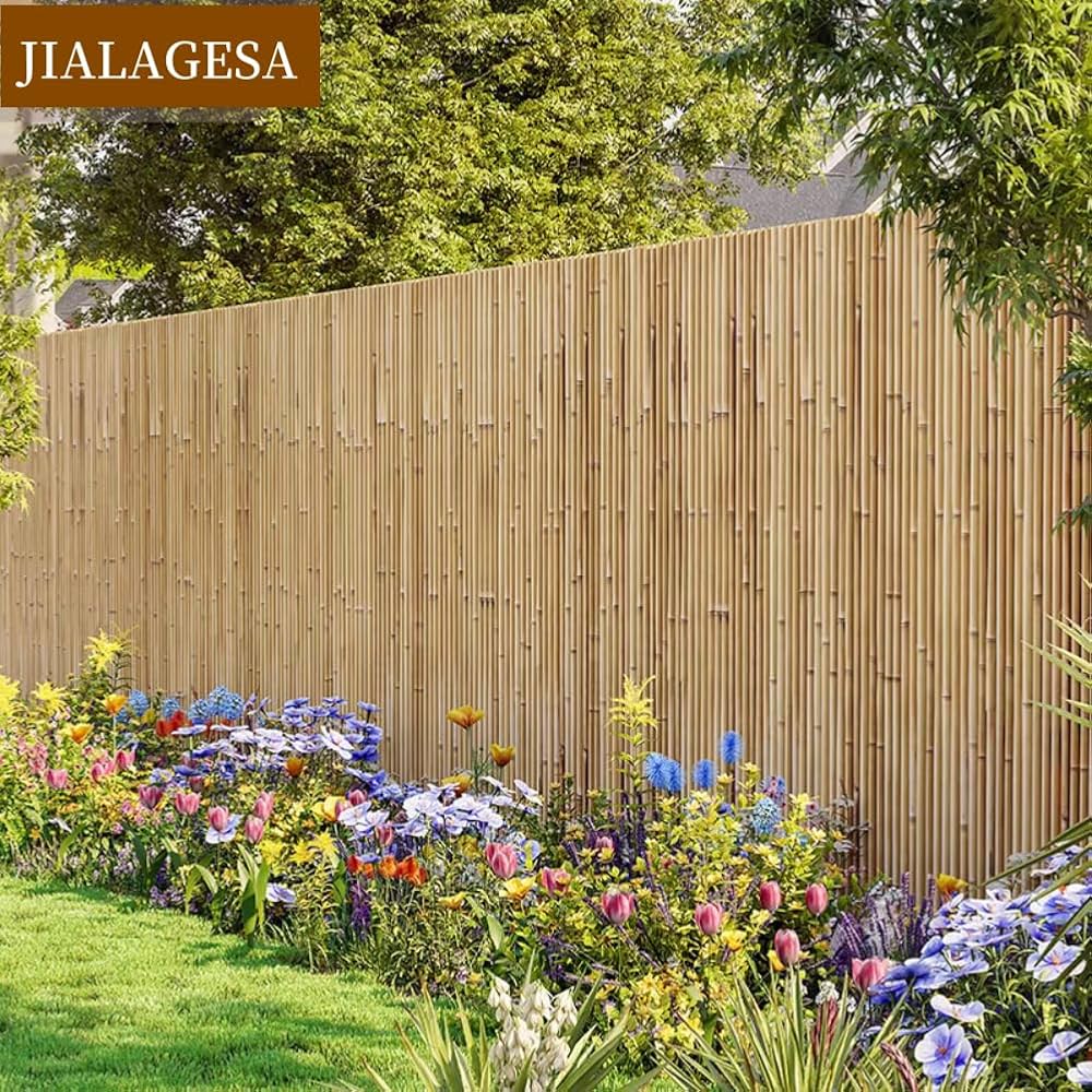 Amazon | JIALAGESA 竹垣 フェンス 目隠し 屋外 竹垣フェンス 竹