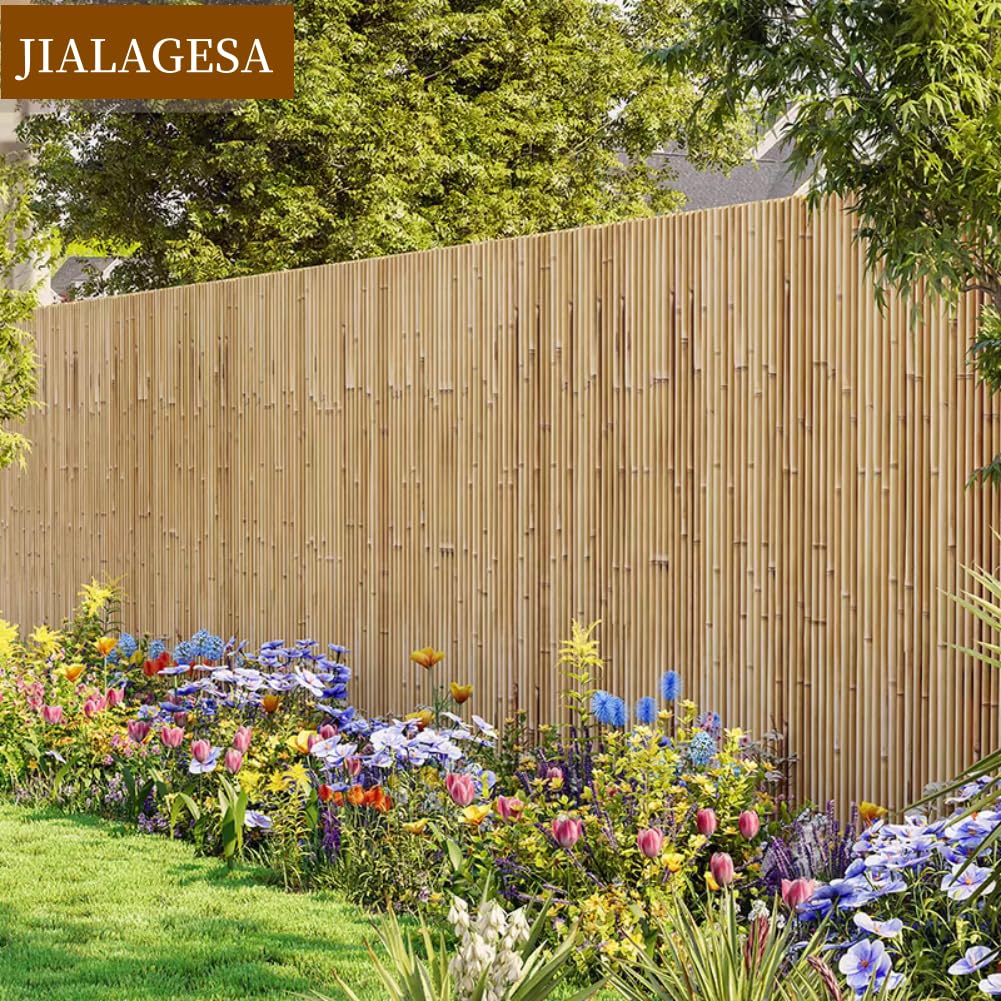 Amazon | JIALAGESA 竹垣 フェンス 目隠し 屋外 竹垣フェンス 竹製