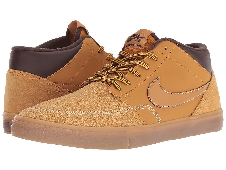

Nike SB Portmore II Solarsoft Mid Bota (Bronze/Bronze/Gum Light Brown) Men's Skate Shoes