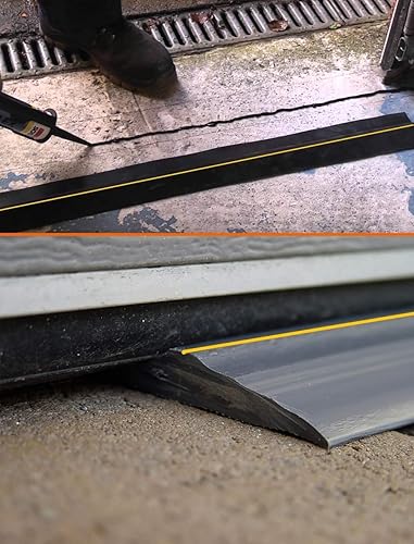 Miniatura 6 de Papillon - Tira de sellado universal resistente a la intemperie, de goma, para parte inferior de puerta de garajeumbral, autoaplicable, no incluye