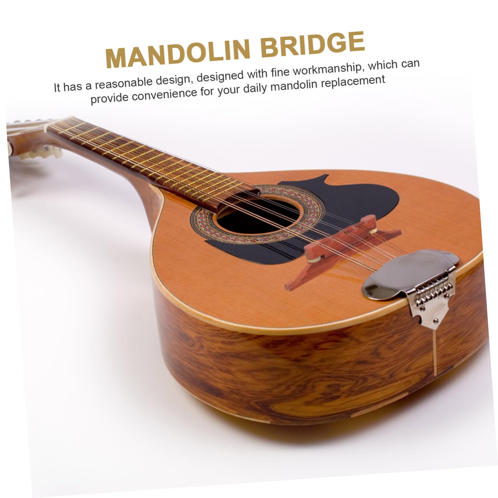 ifundom Mandolin Replacement Bridge Wood Creative Design Easy to Install Random Color