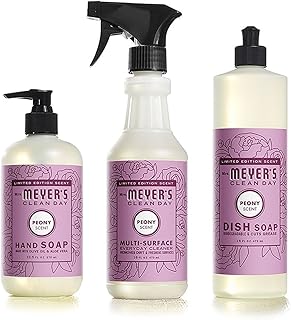 Mrs Meyers Clean Day Limited Edition Peony Scent Kitchen Basics Set