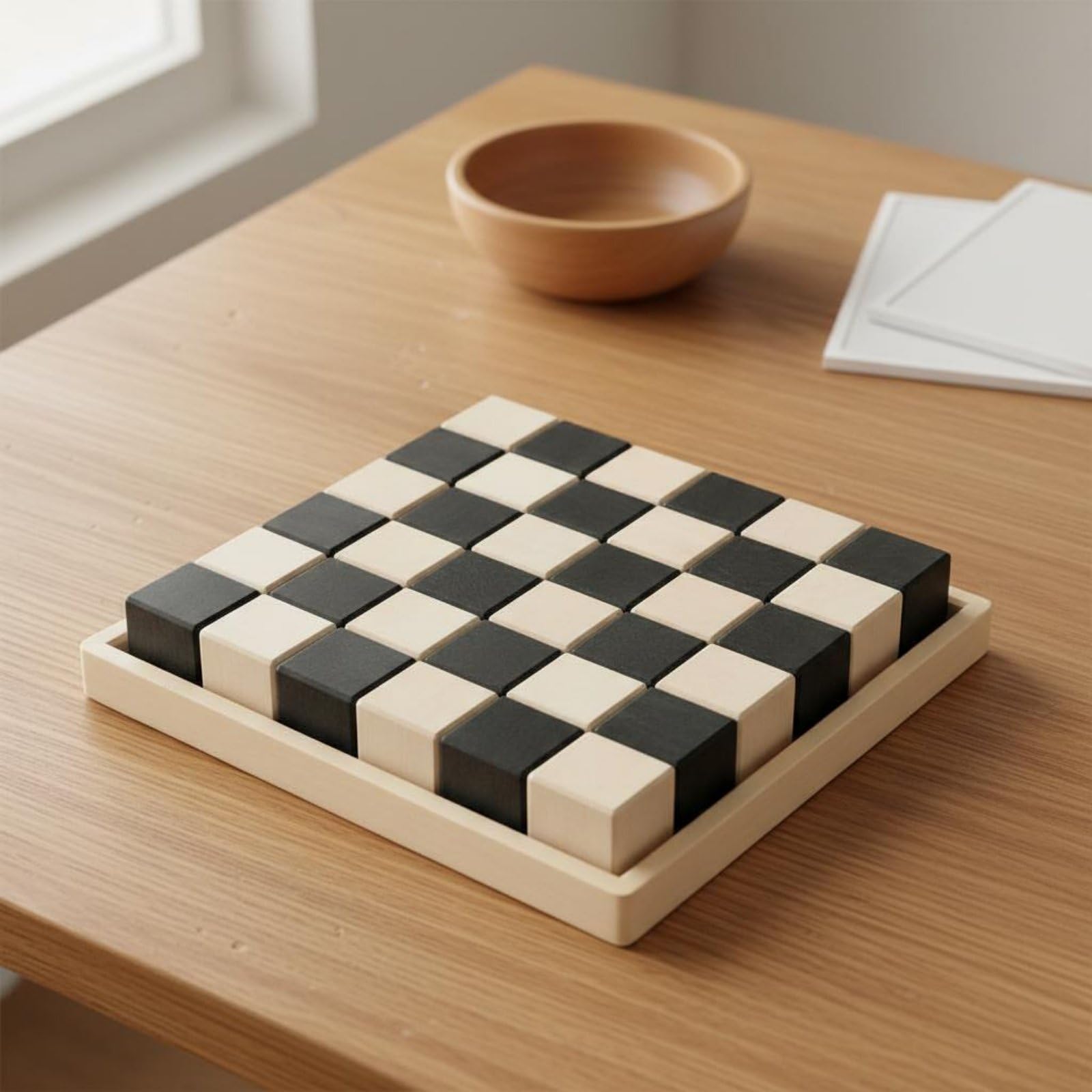 36 Piezas Bloques Infantiles Mosaico Construcción Juguete Educativo Apilables Geometría Creativa de Madera Suaves para Clasificar Tonos y Tamaños, Mosaico De Tilo Teñido Macaron