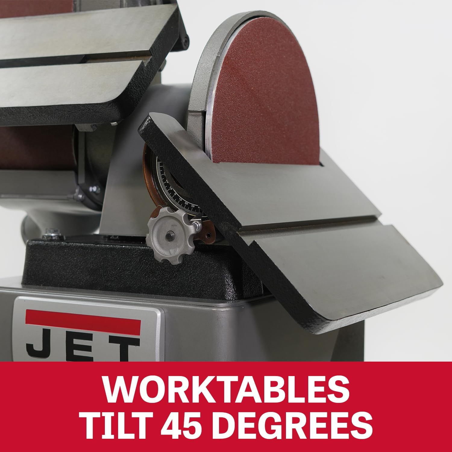Jet 6" x 48" Belt and 12" Disc Finishing/Grinding Machine, 2 HP, 230V 1Ph (Model J-64812VS)