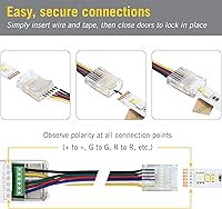 Vista 2 de Armacost Lighting SureLock Pro 760765 - Tira de luz LED RGB+WW de 6 pines (6 unidades)