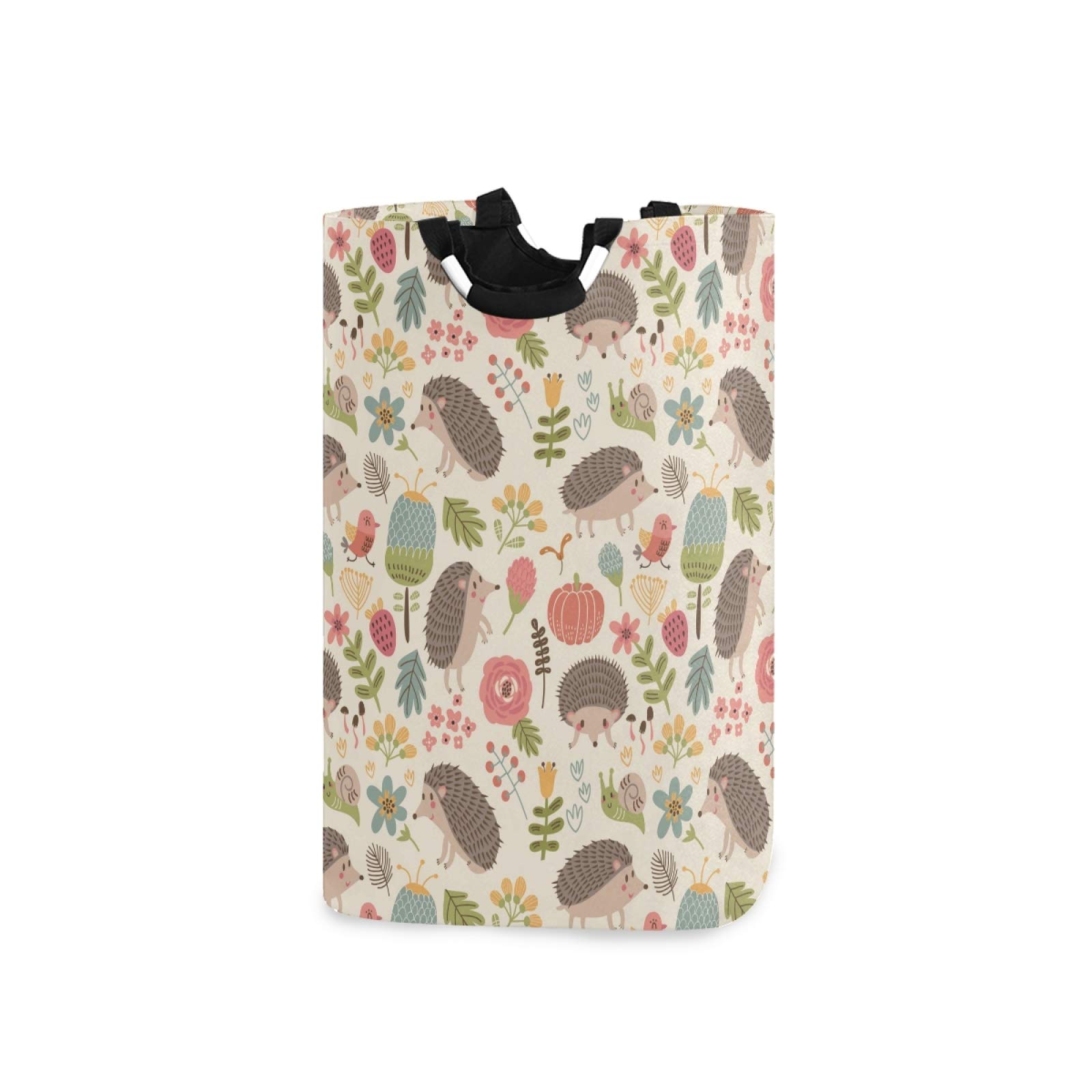 Mnsruu Cute Fashion Cute Cartoon Animal Hedgehog Laundry Hamper With Handle Large Waterproof Collapsible Storage Basket Tote Bag For Bathroom Washing Bin Dirty Clothes Travel