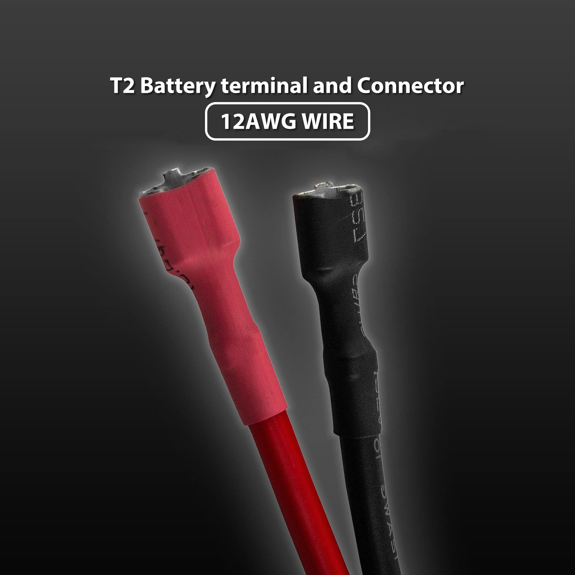 Aputoxz Wire Harness Connector Compatible with 12-Volt Ride On Vehicle with red 2 pins Connector Black - Image 4
