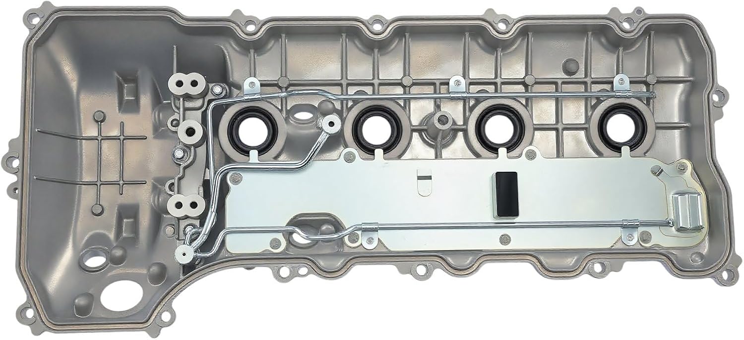 A-Premium Upgraded Aluminum Left Engine Valve Cover with Gasket Compatible with Toyota Tundra 2007-2013, Sequoia 2008-2011, Land Cruiser 2008-2011/2013-2021 & Lexus LX570 2008-2011/2013-2021, 5.7L
