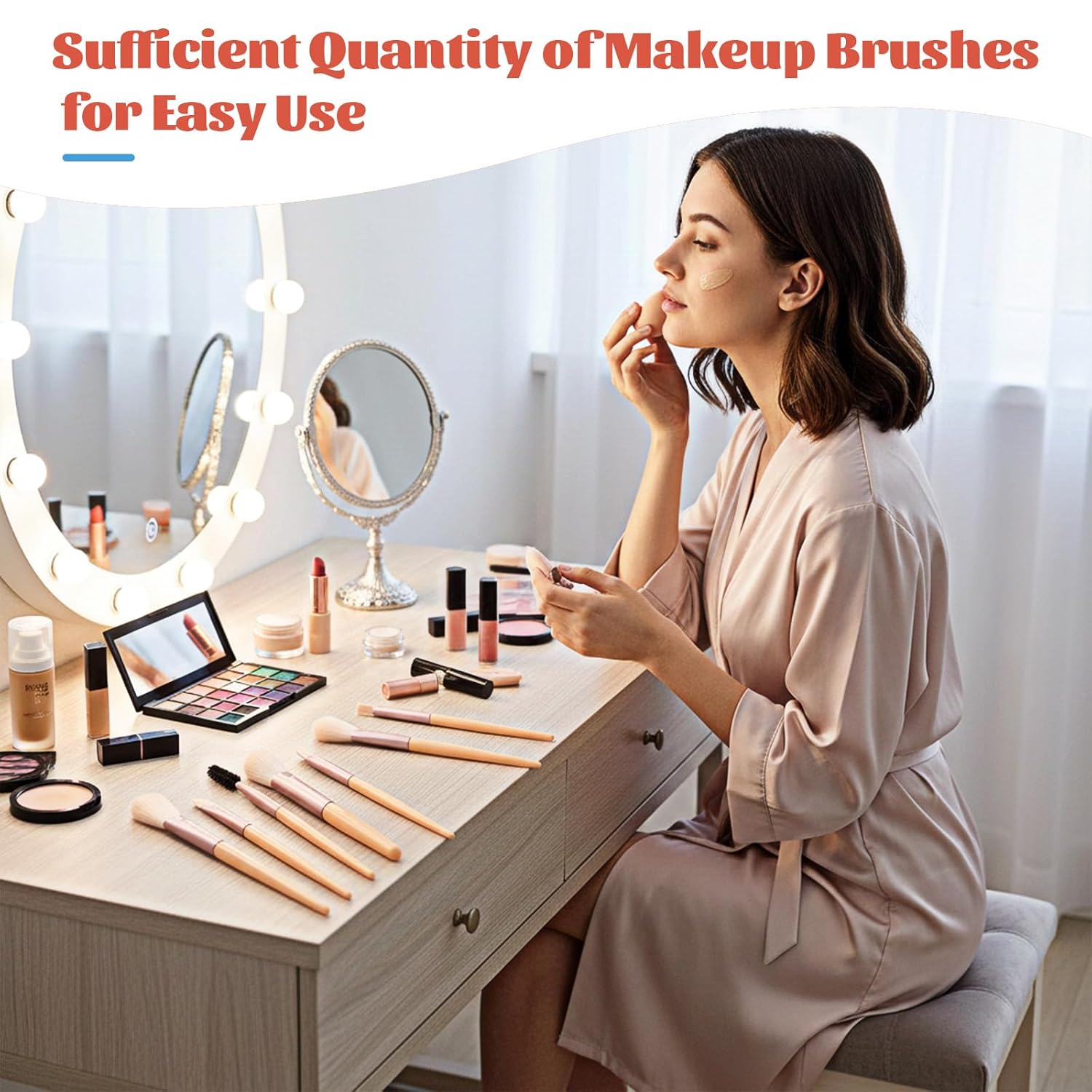 24 Sets Travel Makeup Brush Set Bulk, Mini Face Makeup Brushes with Storage Bags Soft Synthetic Fiber Make up Brush for Women Girls Party,Wedding, Bridal Shower