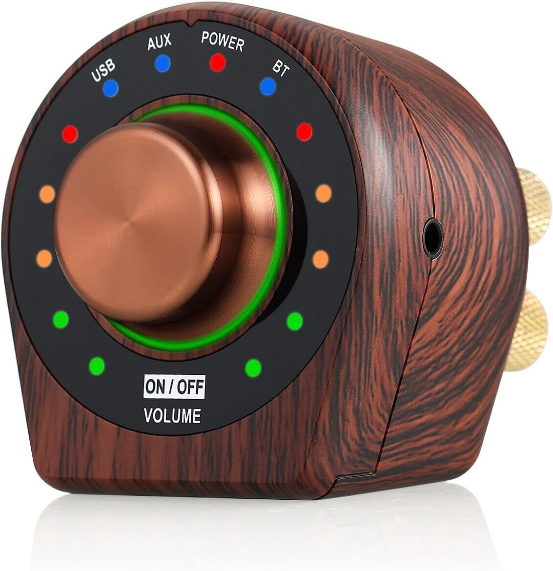 Nobsound Class D Amplifier Mini Bluetooth 5.0 Receiver Compact Stereo Audio Power Amp with AUX USB Inputs for Passive Speakers