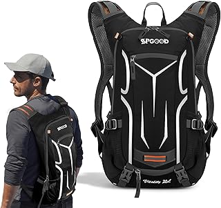 SPGOOD Bicycle Backpack 20L/25L/30L (9 Colours) Waterproof Ultralight for Men and Women Multifunctional with Rain Cover / ...