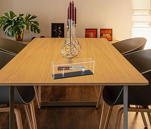 Miniatura 5 de Vitrina para Cuchillos Cuchillo de Bolsillo Militar Plegable Caja de Exhibición Soporte Base Gabinete Protección de Colección