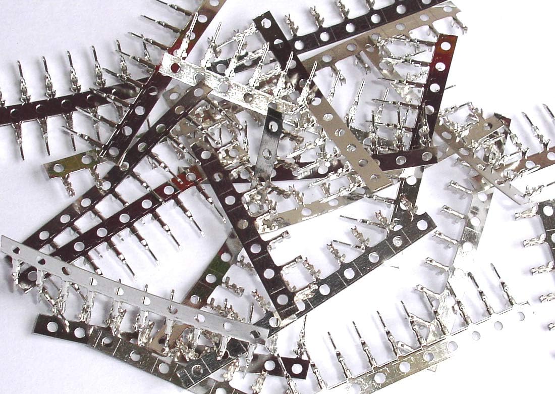 1.25mm Pitch Micro PicoBlade Male Female Crimp Terminal Contact Pin Copper-Tin for 32-28 AWG 2-40 POS Connector Plug Wire Cable x 100 Pair
