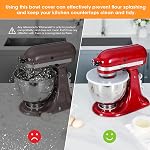 Aieve Mixer Bowl Covers,Guard Lids for KitchenAid 4.5-5 Quart Tilt-Head Stand Mixer to Prevent Ingredients from Splashing Out(2 Pack)