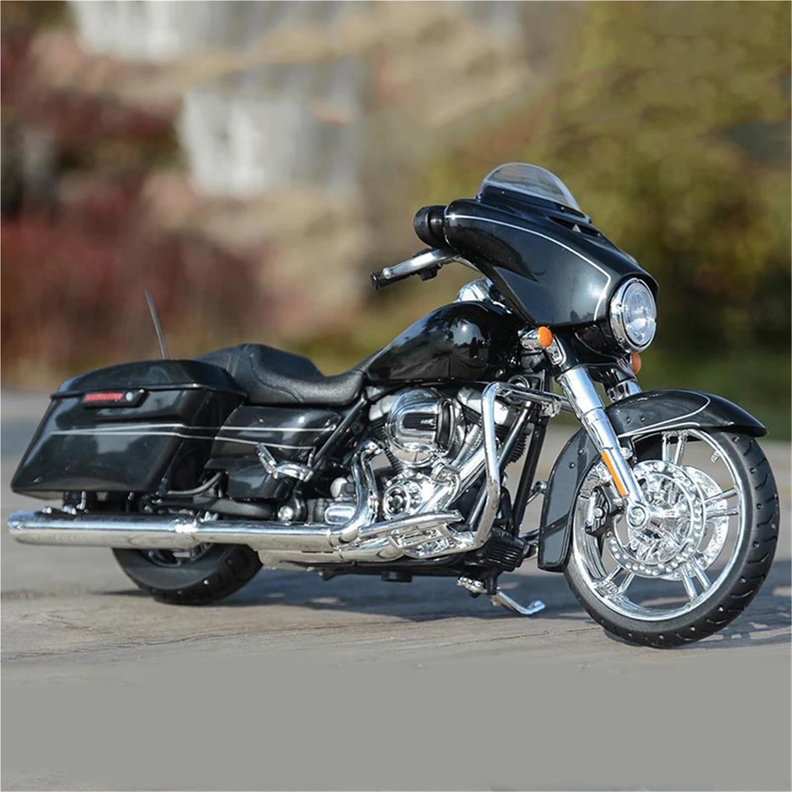 Modelo a Escala de Moto Juguetes De Modelos Motocicletas Fundición A Presión 1:12 para Harley para Davidson Street Glide 2015 Adornos para Computadora Escritorio
