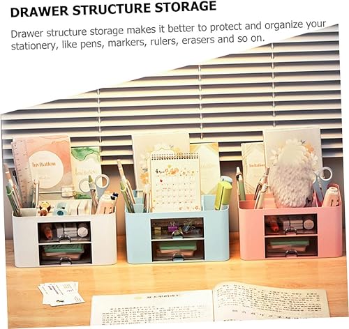 Miniatura 3 de BESTOYARD Gabinete de almacenamiento de cajones Accesorios de escritorio, organizador de correo, clasificador de brochas de maquillaje, estuche de