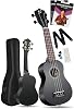 Fourtune Nova UKS-21BK Gül Ağacı Siyah Soprano Ukulele Seti Siyah