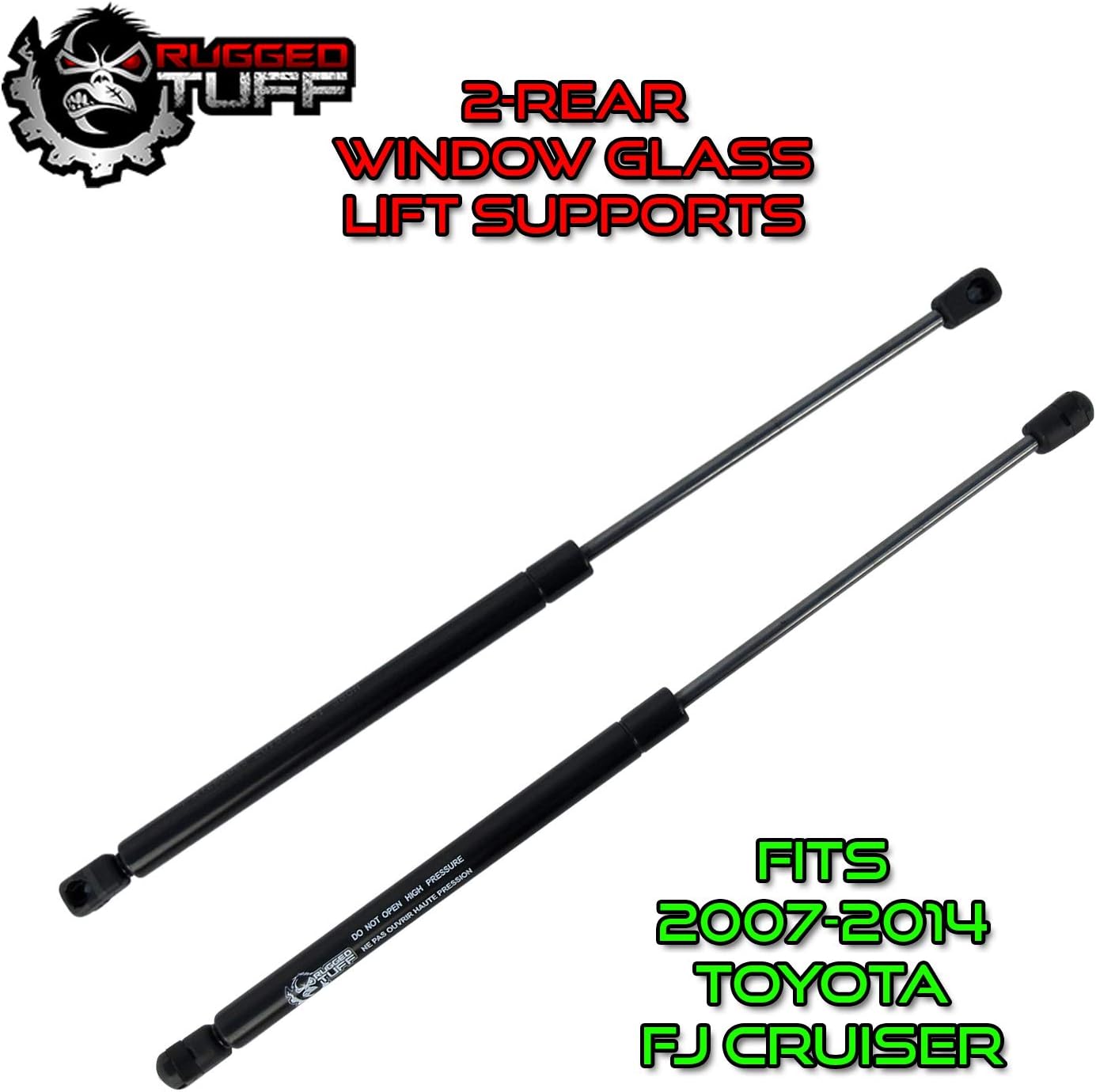 Rear Window Glass Lift Support Shocks Struts for 2007-2014 Toyota FJ Cruiser Back Door Hatch Trunk Gate Gas Springs Arms Dampers Rods SG329066 6613 (2 Qty)