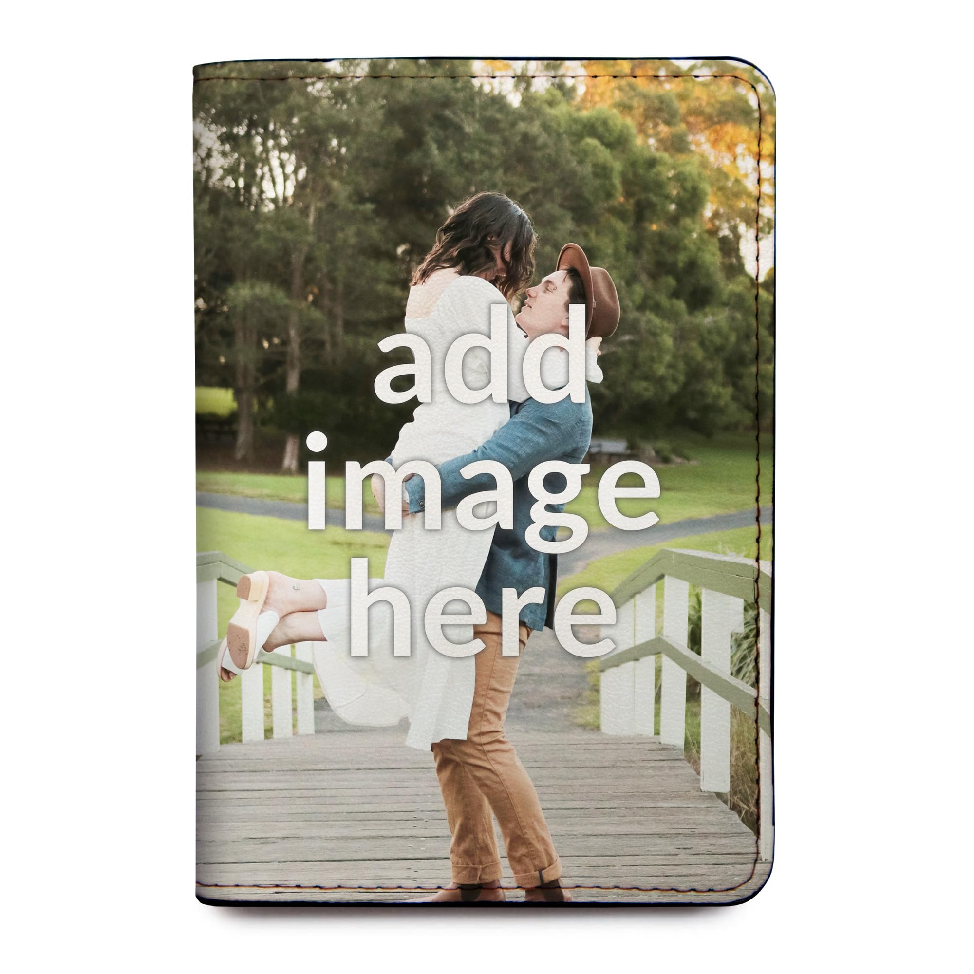 Personalized Passport Holder Travel Wallet PU Leather RFID Blocking Vaccine Card Protector Credit Card Slots Custom for Women and Men