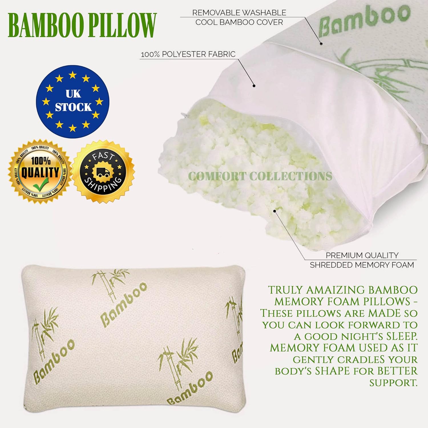 Coop Home Goods Shredded Memory Foam Bamboo Pillow Review atelier