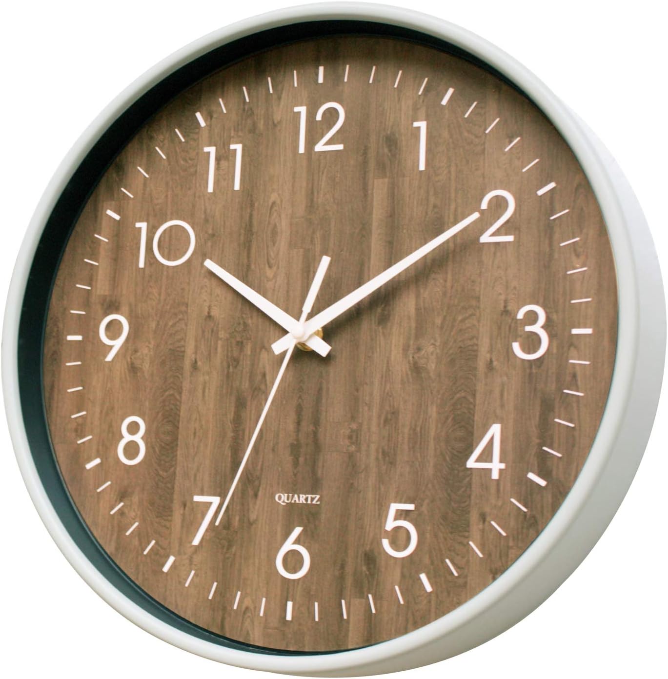 12 Inch Silent Non Ticking Quartz Wall Clock - for Kitchen, Living Room, Office, Classroom