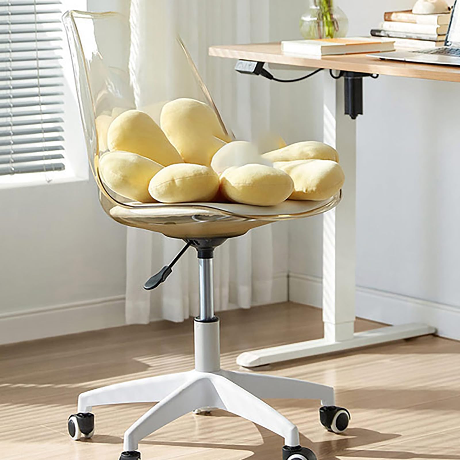 Chaise de bureau sans bras compacte contre le manque d'espace