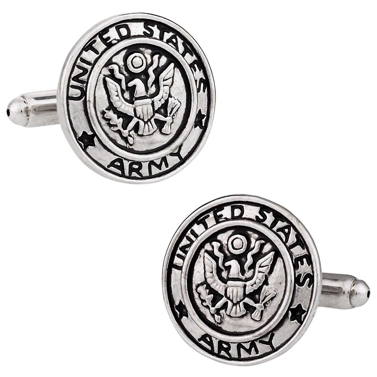 USA Military Cufflinks for Veterans with Travel Presentation Gift Box