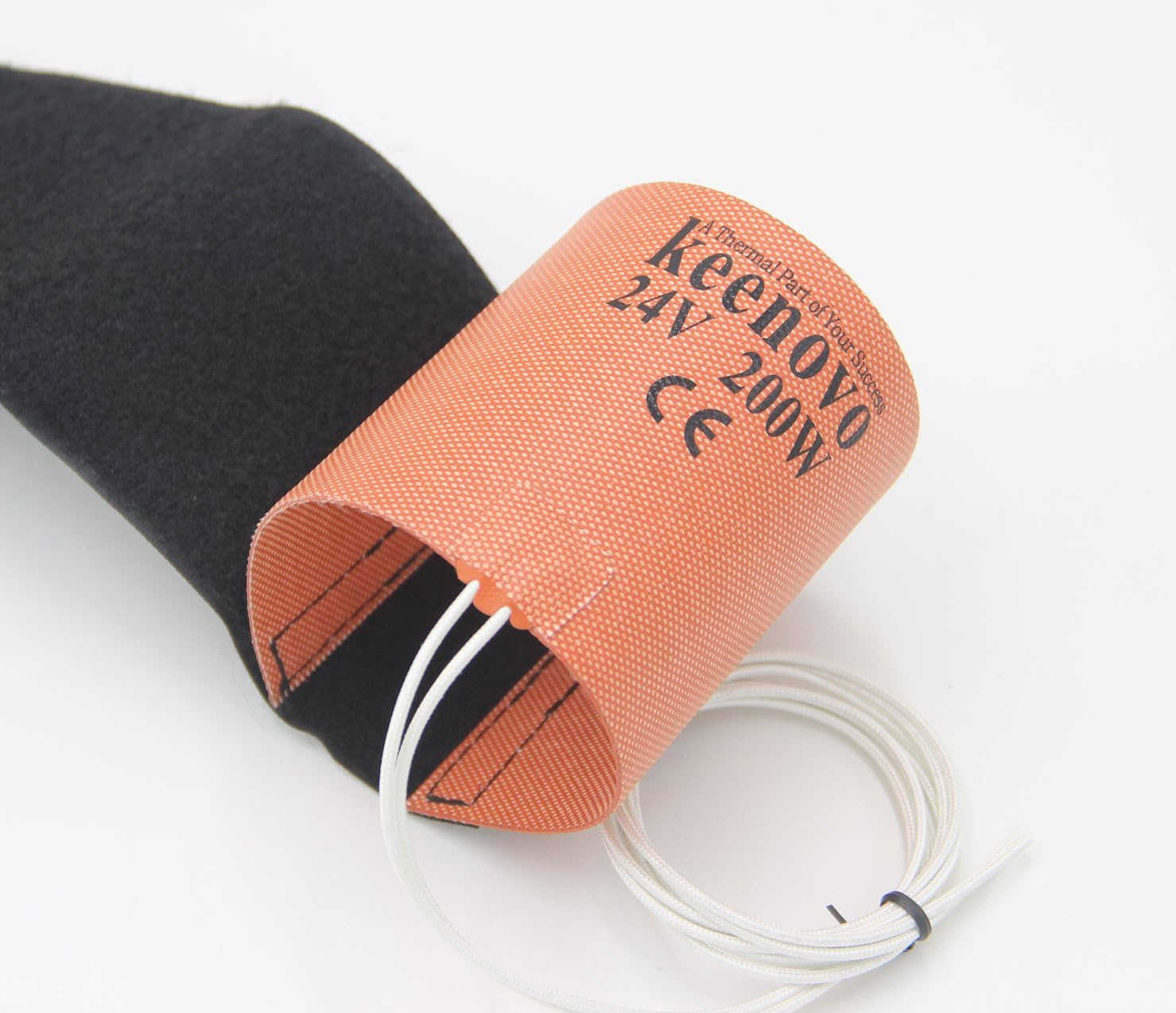 24V 200W 100mm x 270mm KEENOVO Silicone Heater Pad Car Truck WVO Fuel Filter Heater Diesel Heater Silicone Rubber Heater w/Straps