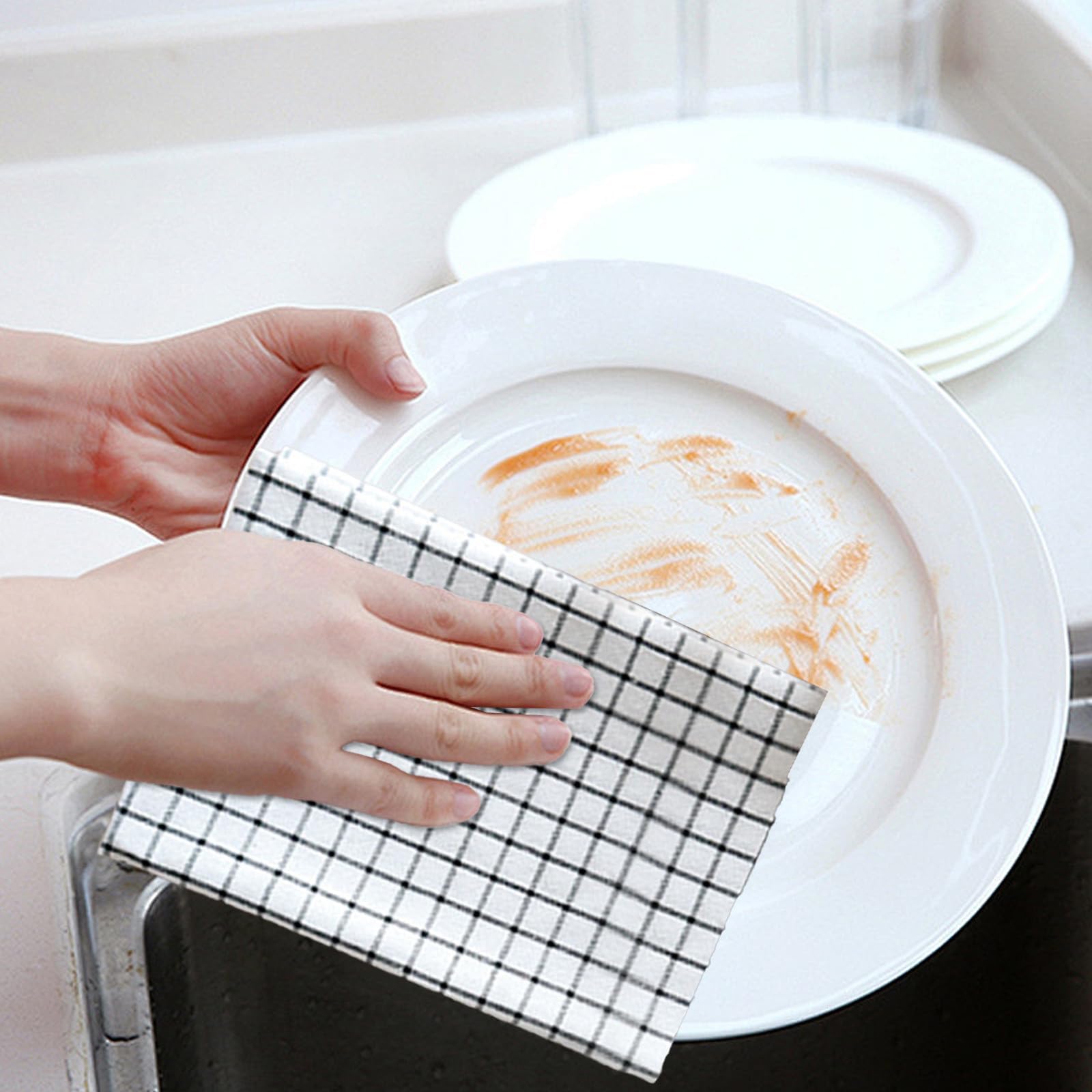 Multi-Purpose Microfiber Cleaning Cloths - Lint-Free Towels for Car Detailing, Bathroom & Household Polishing (Super Absorbent, Non-Scratch)