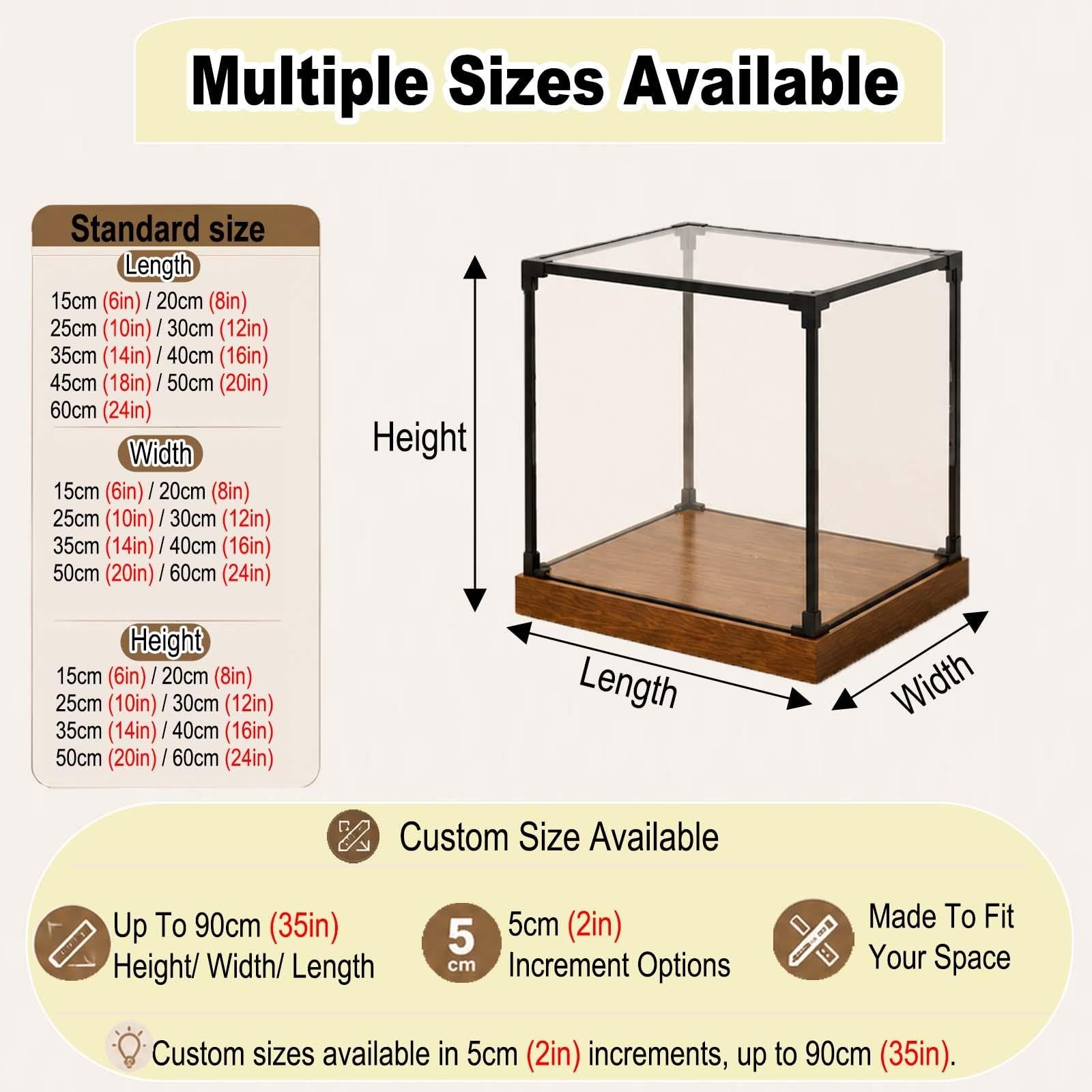 Vitrina Acrílica Transparente/ Cajas Almacenamiento Display