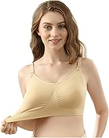 Vista 3 de iloveSIA Nursing Bras for Mom Breastfeeding, Seamless Supportive Sleep Bra for Maternity Postpartum S-2XL 3Pack