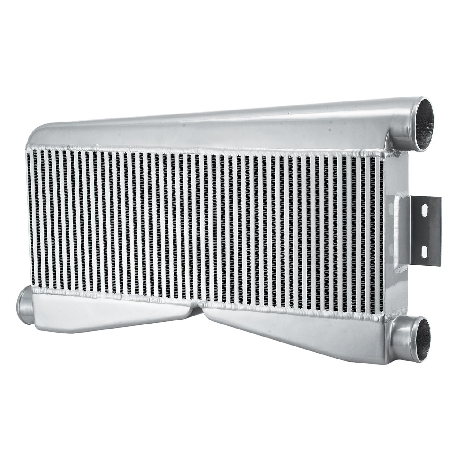 Intercooler doppio turbo universale 61 x 22,9 x 8,9 cm, barra e piastra personalizzata (2 in/1 out) SL