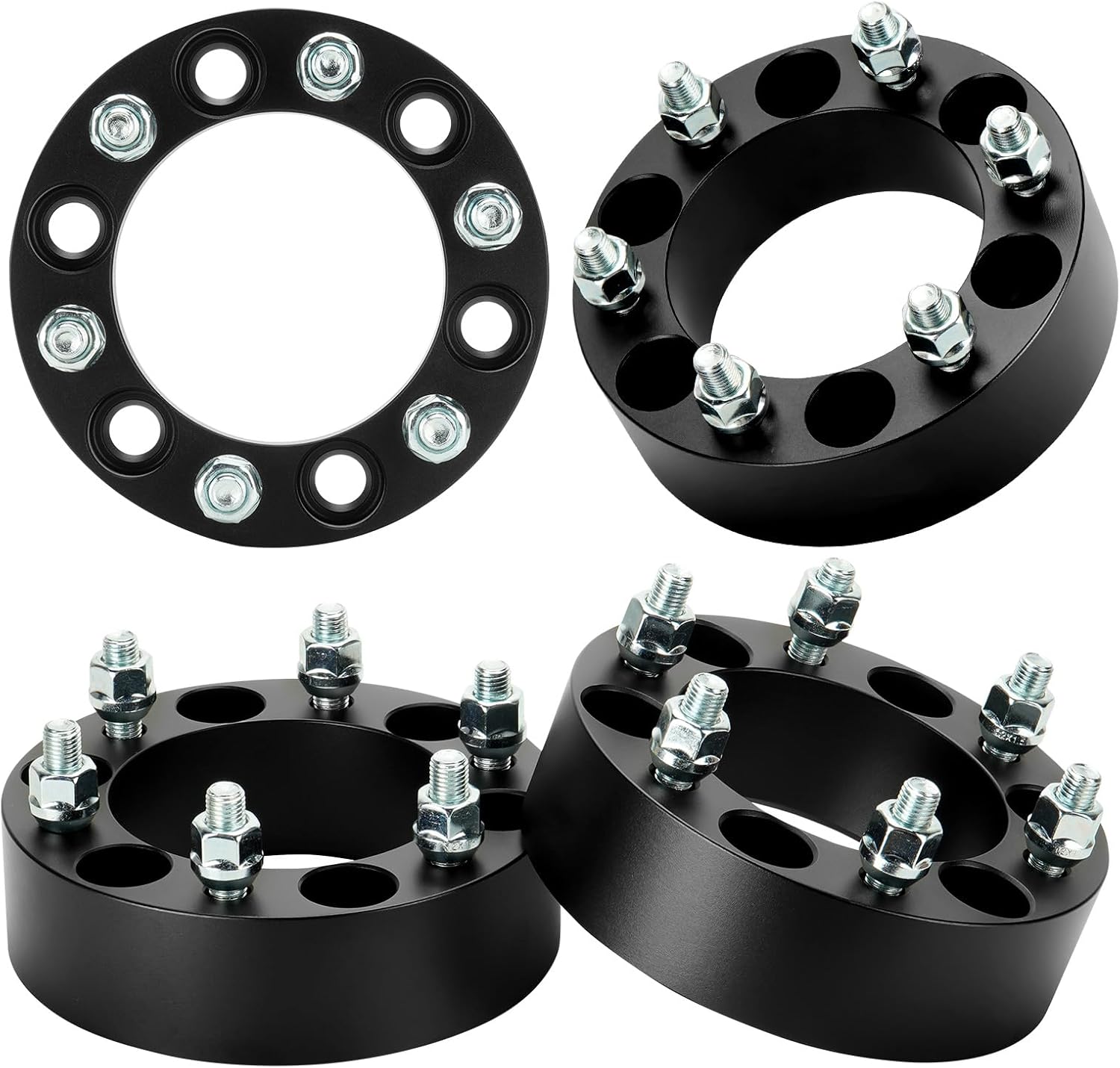 Aeagle 6X5.5 Wheel Adapters, 2" 6x139.7 M12x1.5 Studs 108mm Bore Forged 6 Lug Wheel Spacers for 1995-2023 & 2016-2023 Tacoma, 2000-2006 Tundra 4PCS