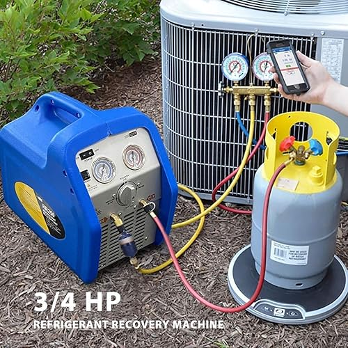 Miniatura 6 de VIVOHOME Bomba de vacío de aire de paleta giratoria de una sola etapa de 110V 14 HP 3.5 CFM con botella de aceite y 110-120V AC 60Hz 34HP Juego de