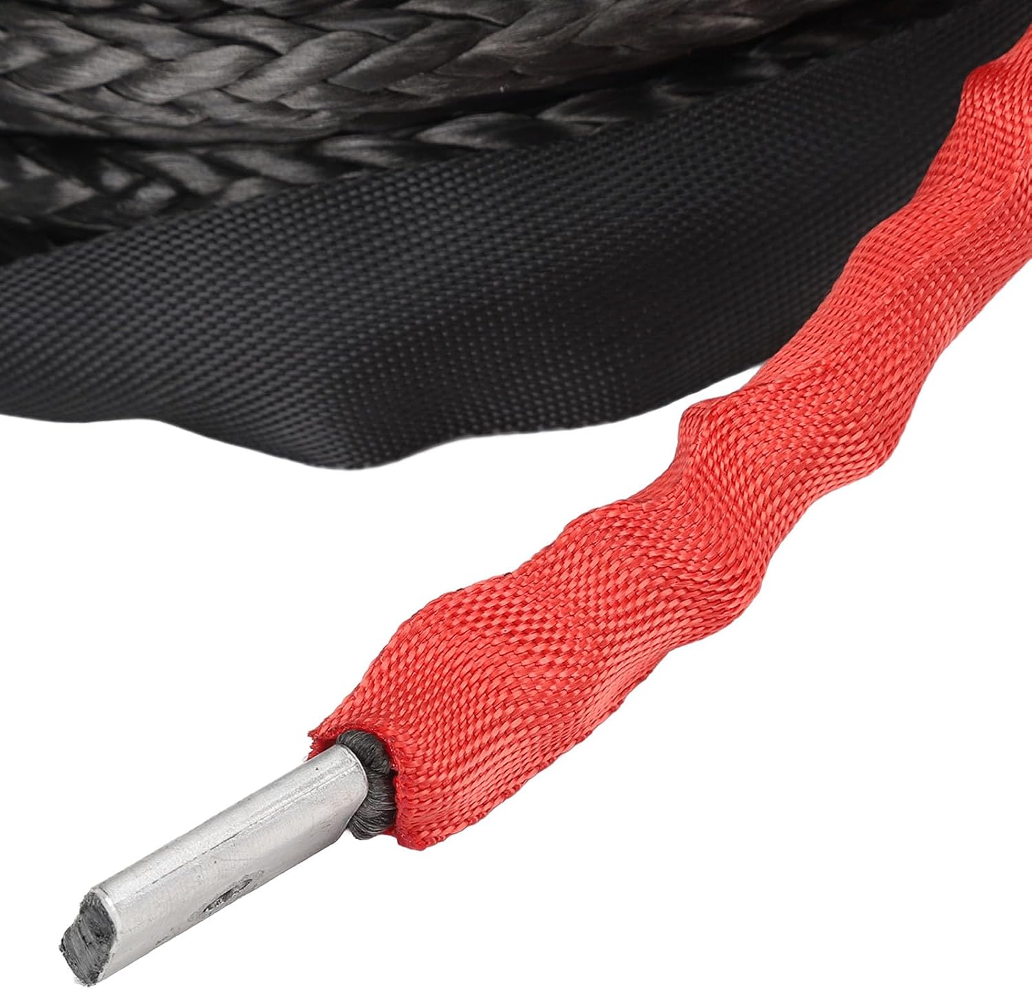 9.5mm x 29m Synthetic Winch Rope - 16534 lbs Strength Heavy-Duty Off-Road Recovery Cable with Protective Sleeve for 4WD ATV UTV SUV