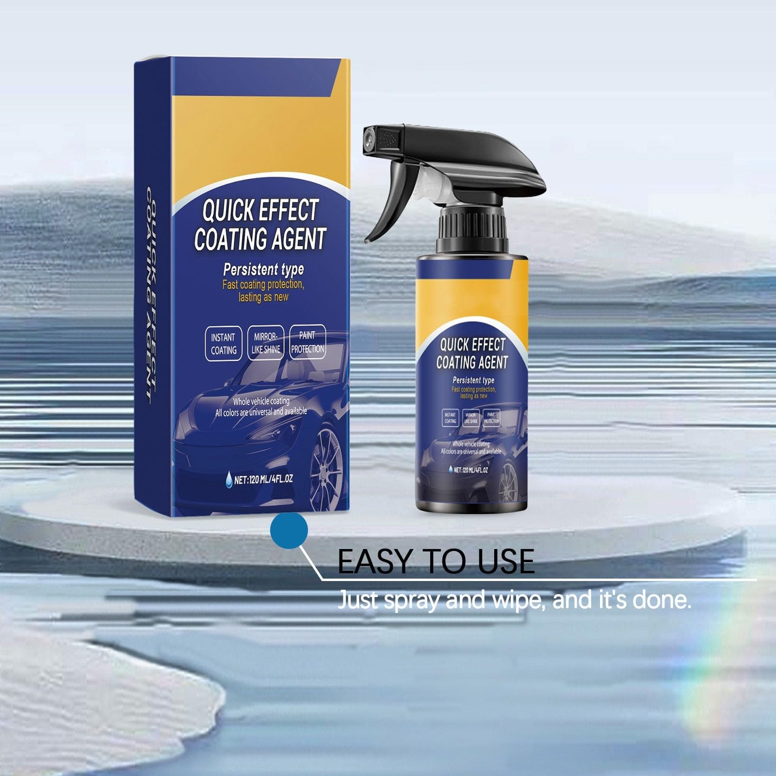3 pezzi di spray per auto avanzato, rivestimento rapido per auto, 3 in 1 con rivestimento rapido ad alta protezione, dona la lucentezza del regalo father's day