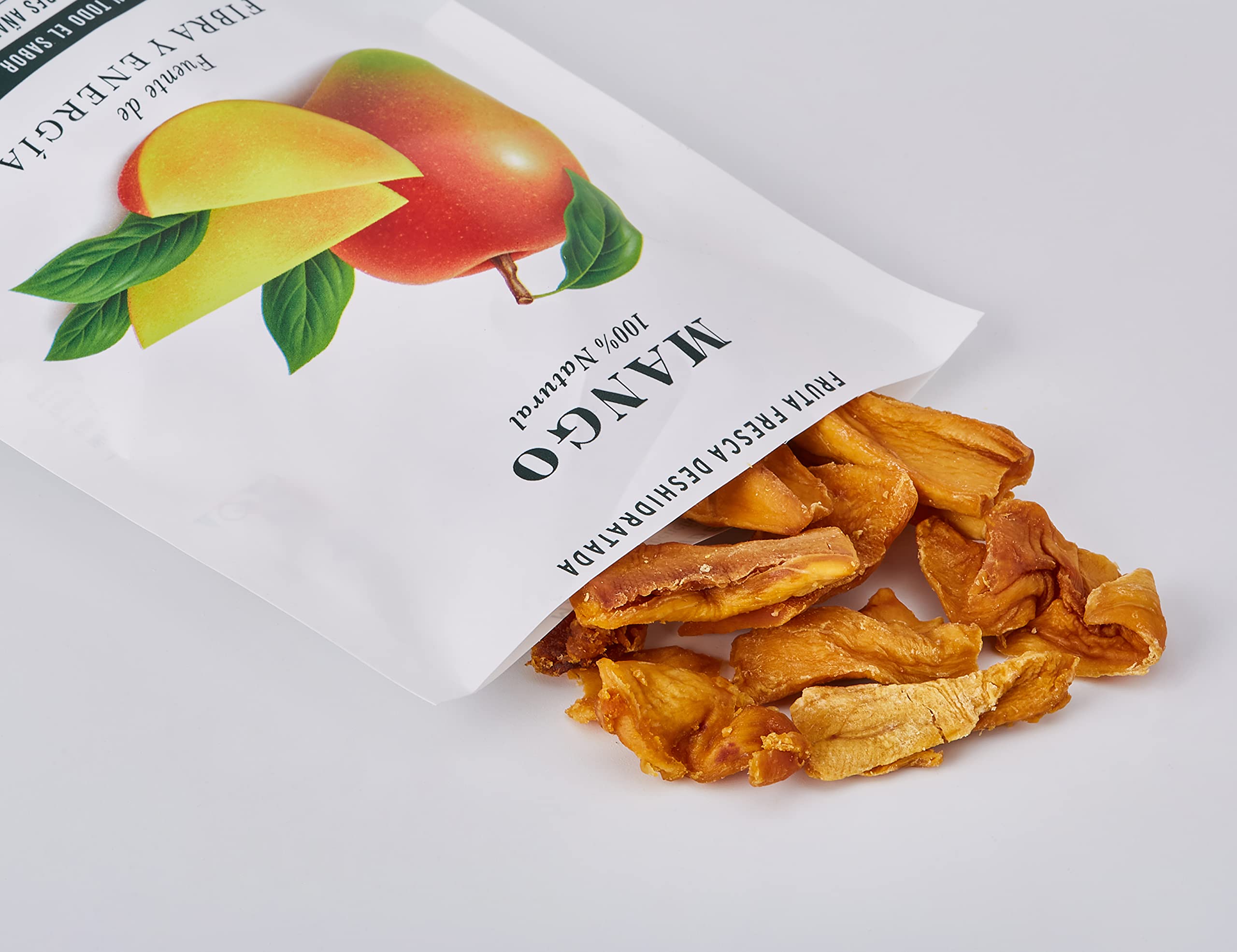 Born | Mango Deshidratado | Fruta Deshidratada Ecológica | Vegetariano, Vegano, sin Gluten | 40g