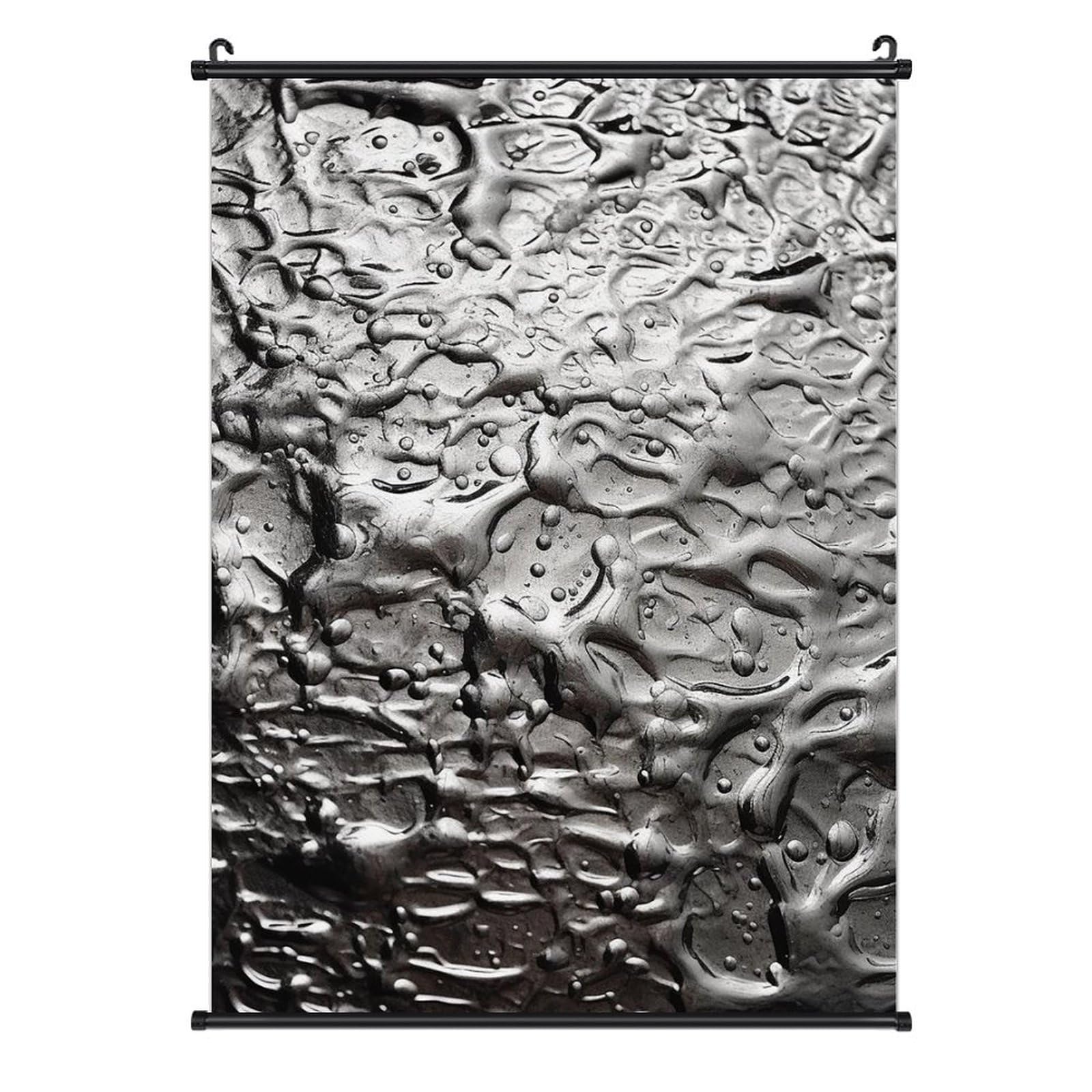 Impression sur toile de qualité supérieure texture argentée chic - 8
