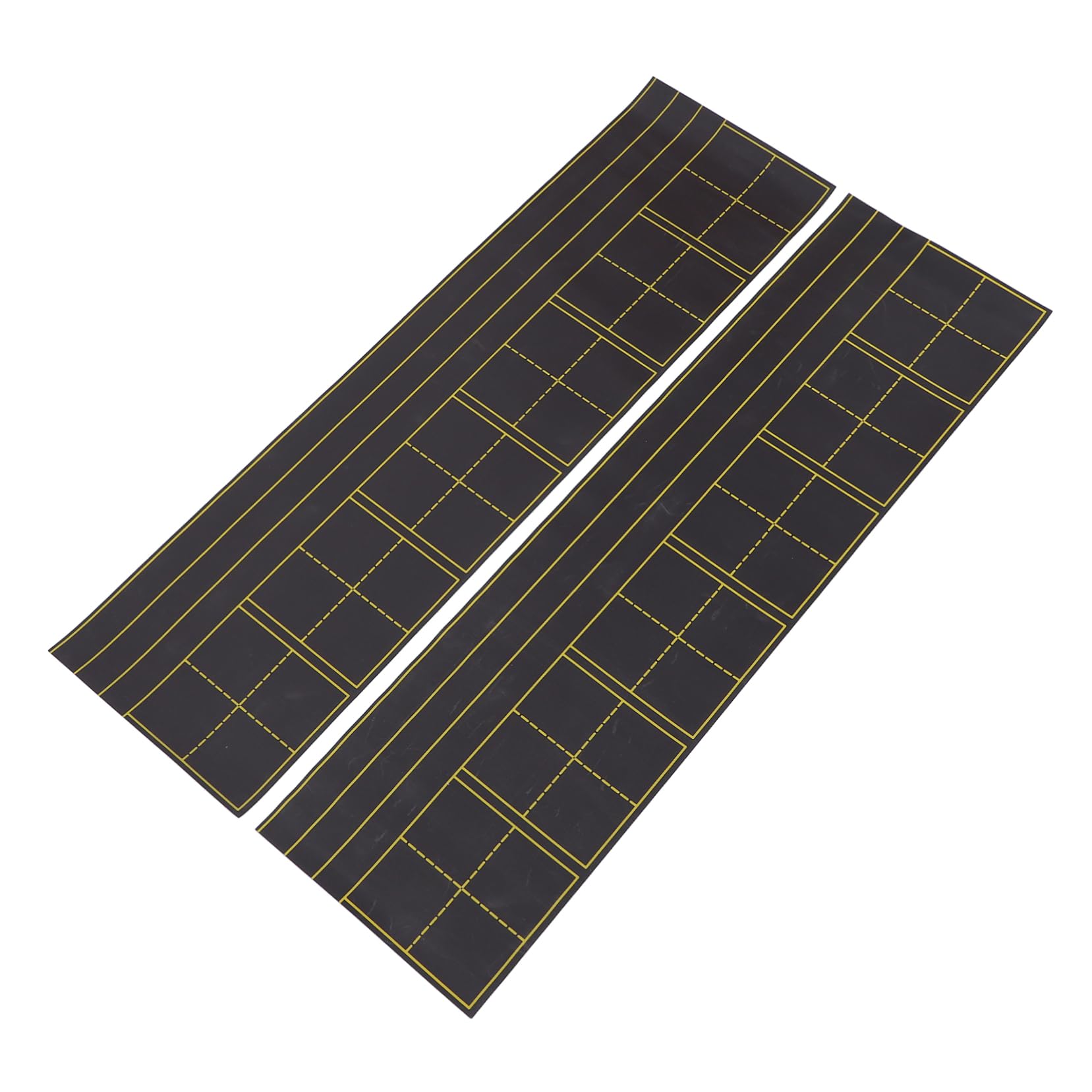Abwischbare Tafel 2 Stück aus Gummi, Schwarz, Wiederverwendbar