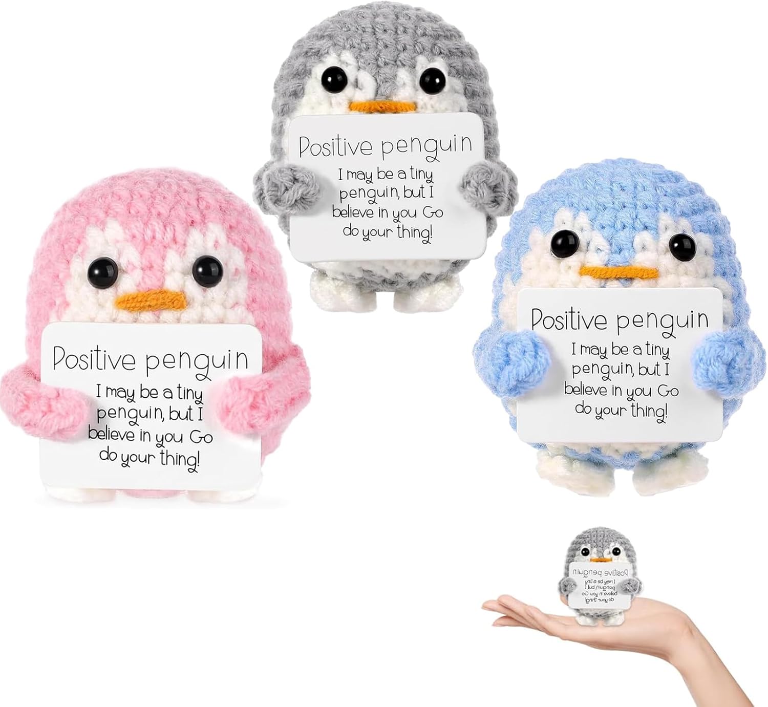 PEUTIER Funny Positive Penguin, 2.56in Emotional Support - View #10