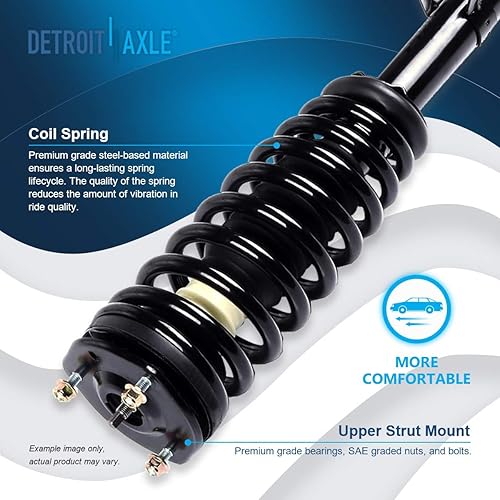 Miniatura 384 de Detroit Axle - Puntal delantero para Hyundai Sonata 2012-2014 2012-2015 Kia Optima, puntal lateral izquierdo con montaje de resorte helicoidal 2013