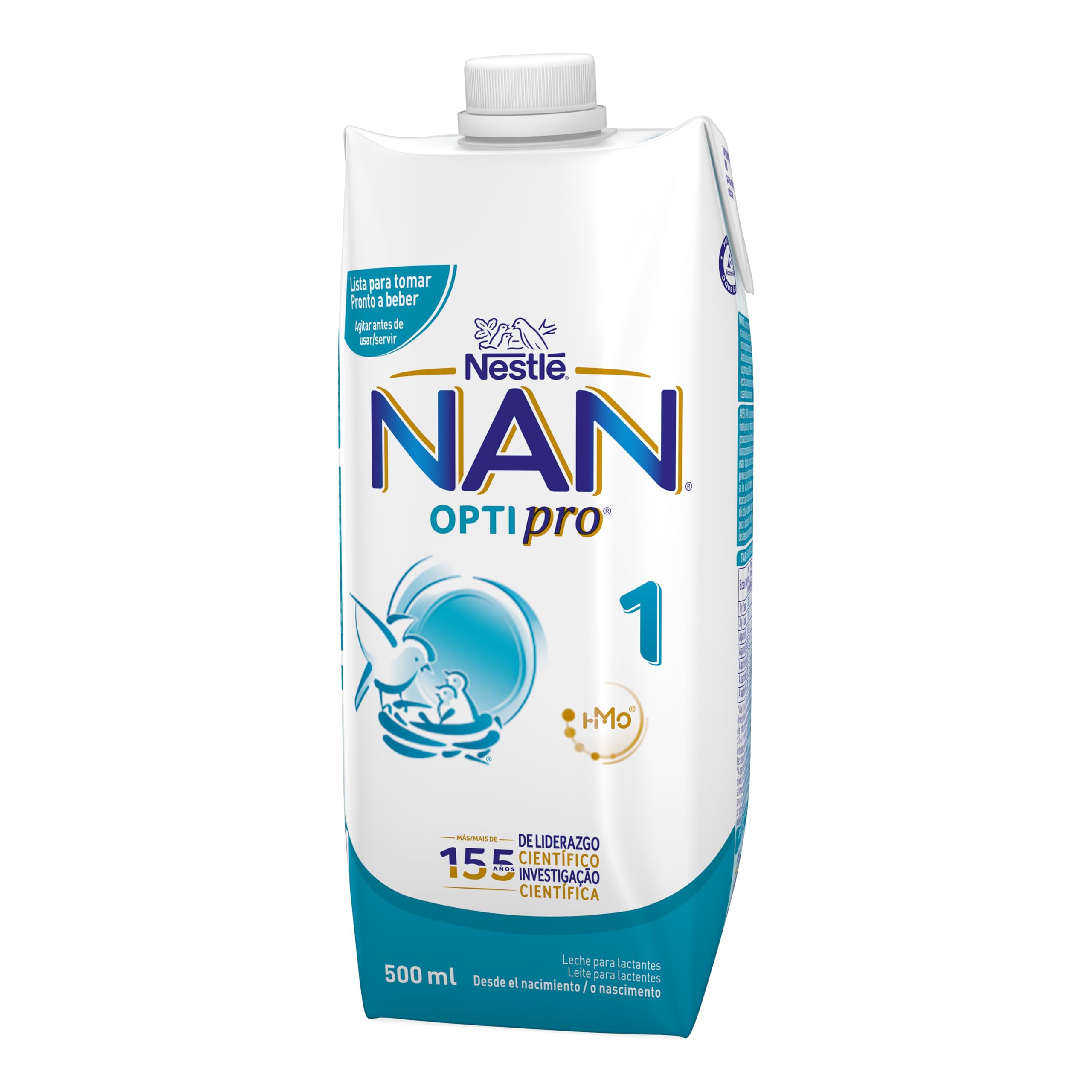 Nestlé NAN OPTIPRO 1 Líquida, Leche para lactantes, 12x500ml