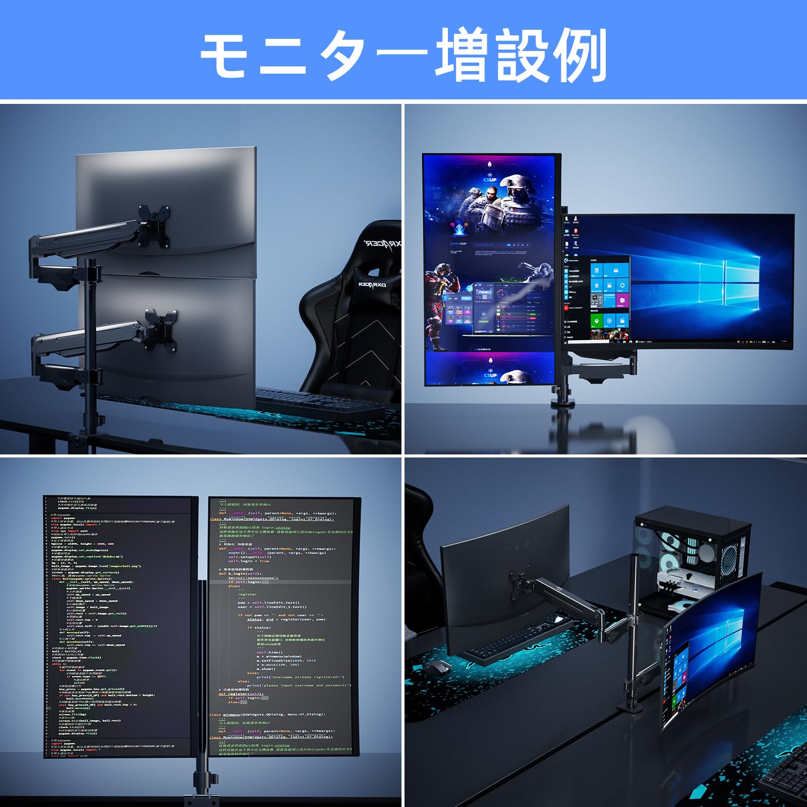 Amazon.co.jp: Pholiten 支柱取付け シングルモニターアーム ガス式