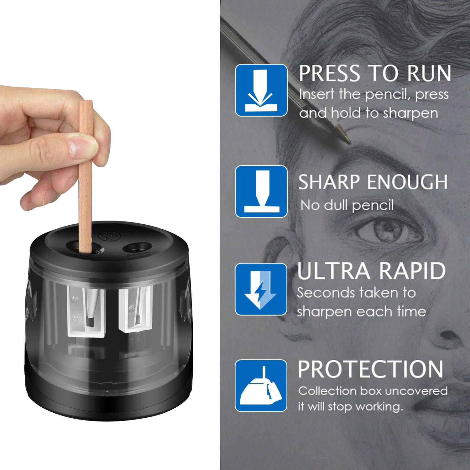 Taille-crayon électrique Automatique, Multi-fonction, USB, Mécanique, école, Primaire, Enfants, Cadeau D'acquisition