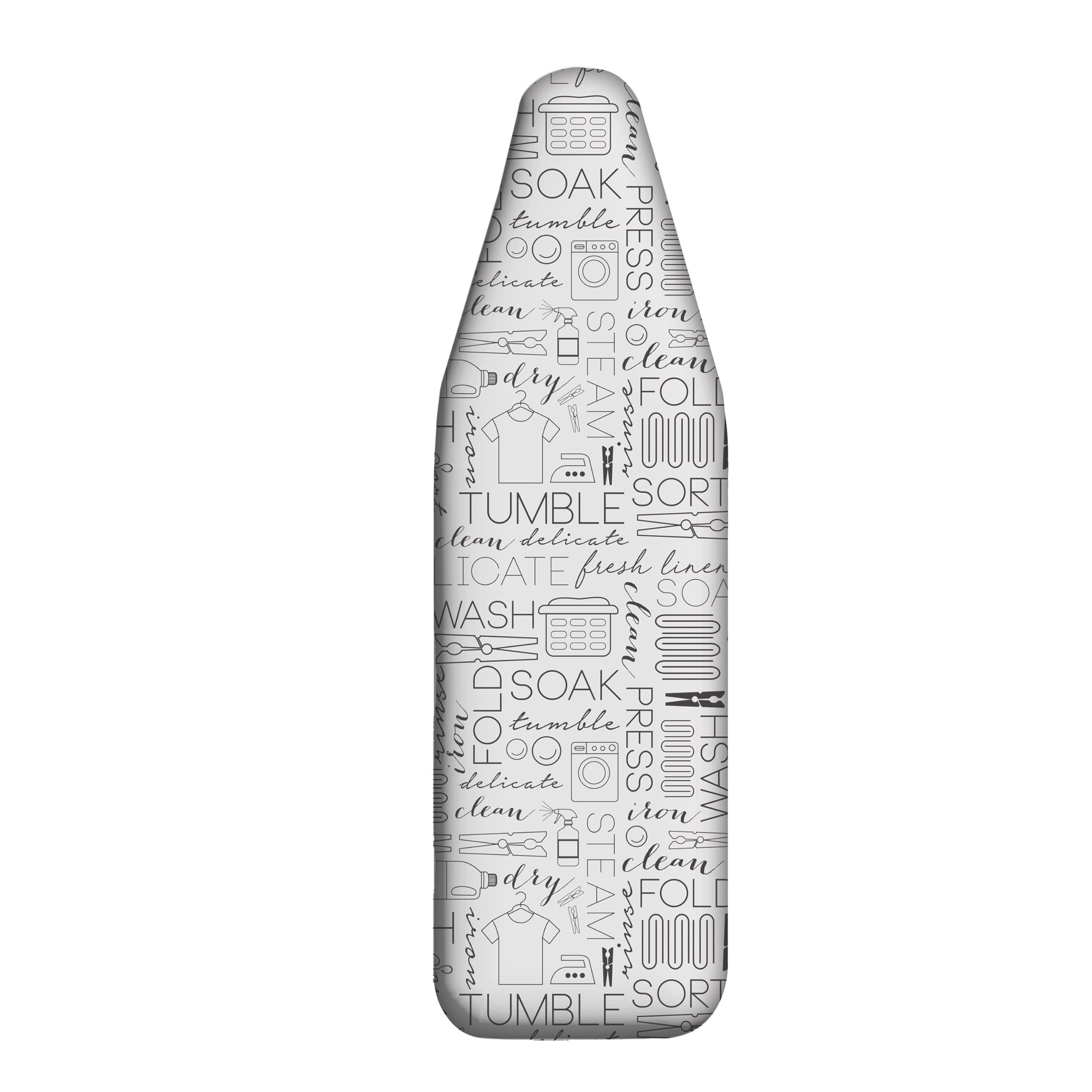 Simplify Funda para Tabla de Planchar | Resistente a la abrasión | Algodón | Acolchado Grueso | Ajuste elástico | Cierres de Velcro | Solo Funda | Blanco
