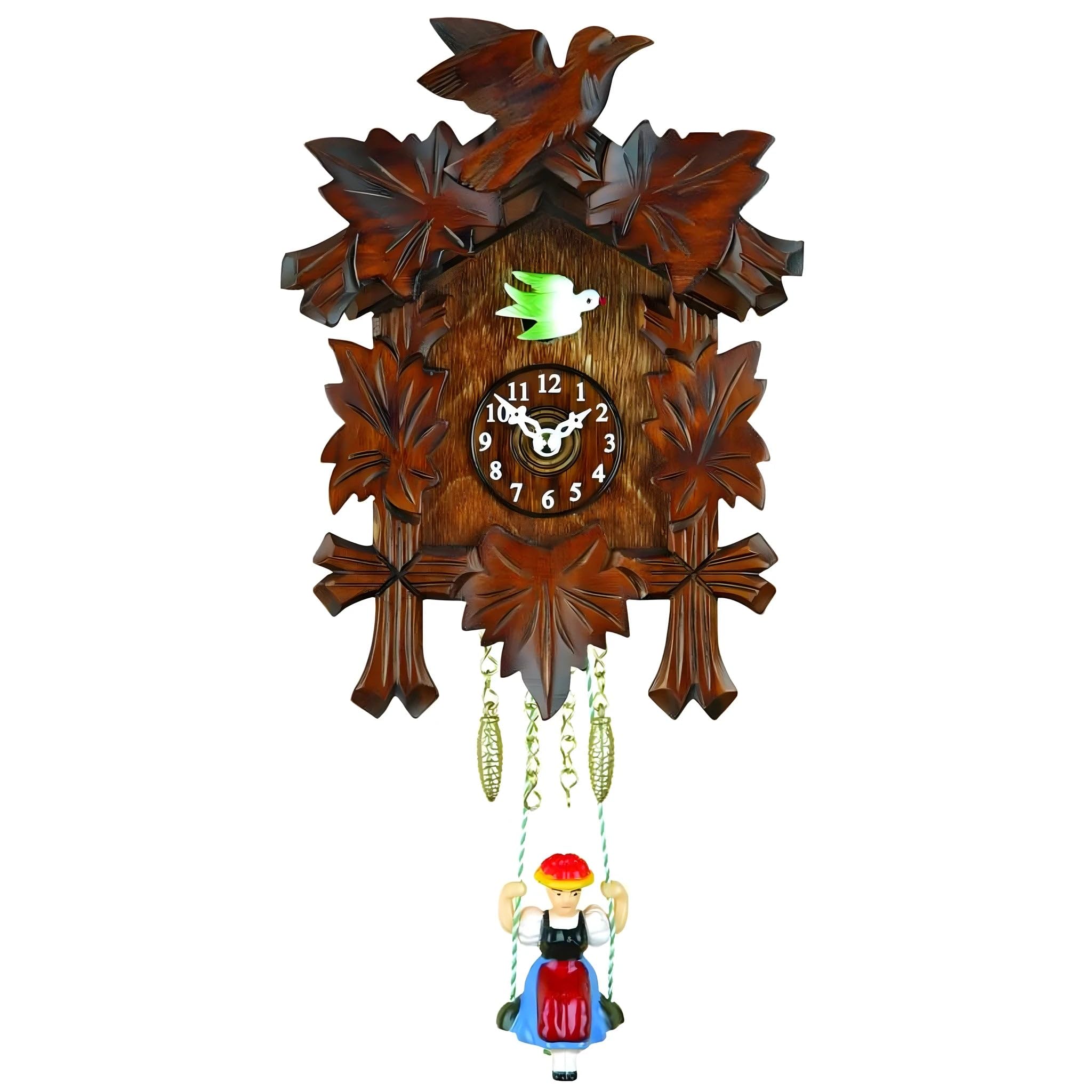 Dolfi | Small Cuckoo Clock | Hand Painted in Val Gardena | Religious Item