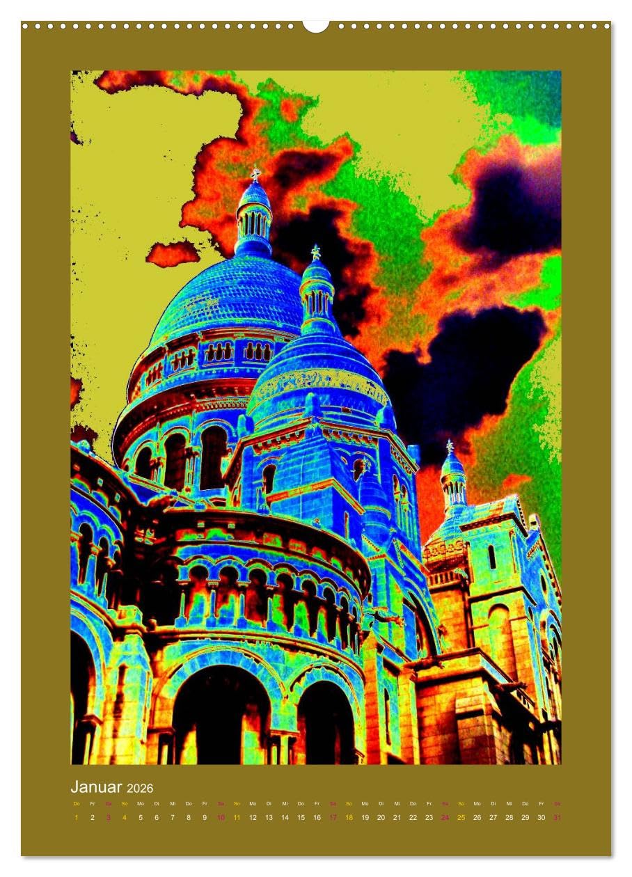 Calendario mensual CALVENDO de Christ SEIN * 2026 (calendario de pared 2026 DIN A2 alto), calendario mensual CALVENDO