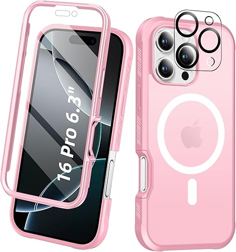 Miniatura 21 de Funda para iPhone 15 de cuerpo completo, protector de pantalla integrado, con protector de lente de cámara, [antiamarilleamiento], funda protectora