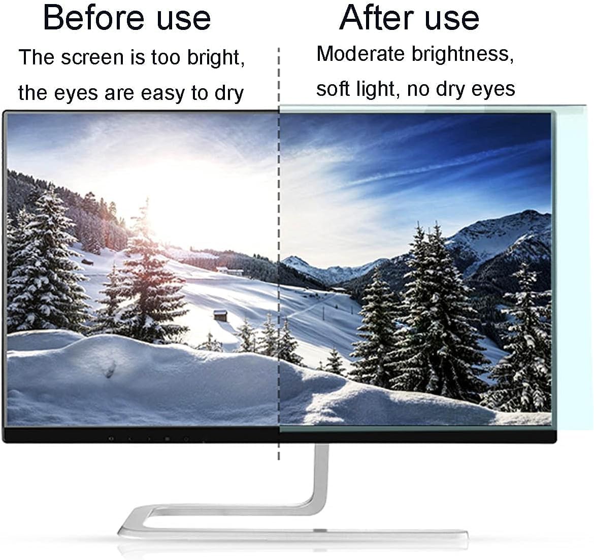 filtri dello schermo del monitor del computer, Filtro for schermo privacy del computer che blocca la luce blu da 13,3-32 pollici for monitor desktop(24 inches (547 * 320MM))