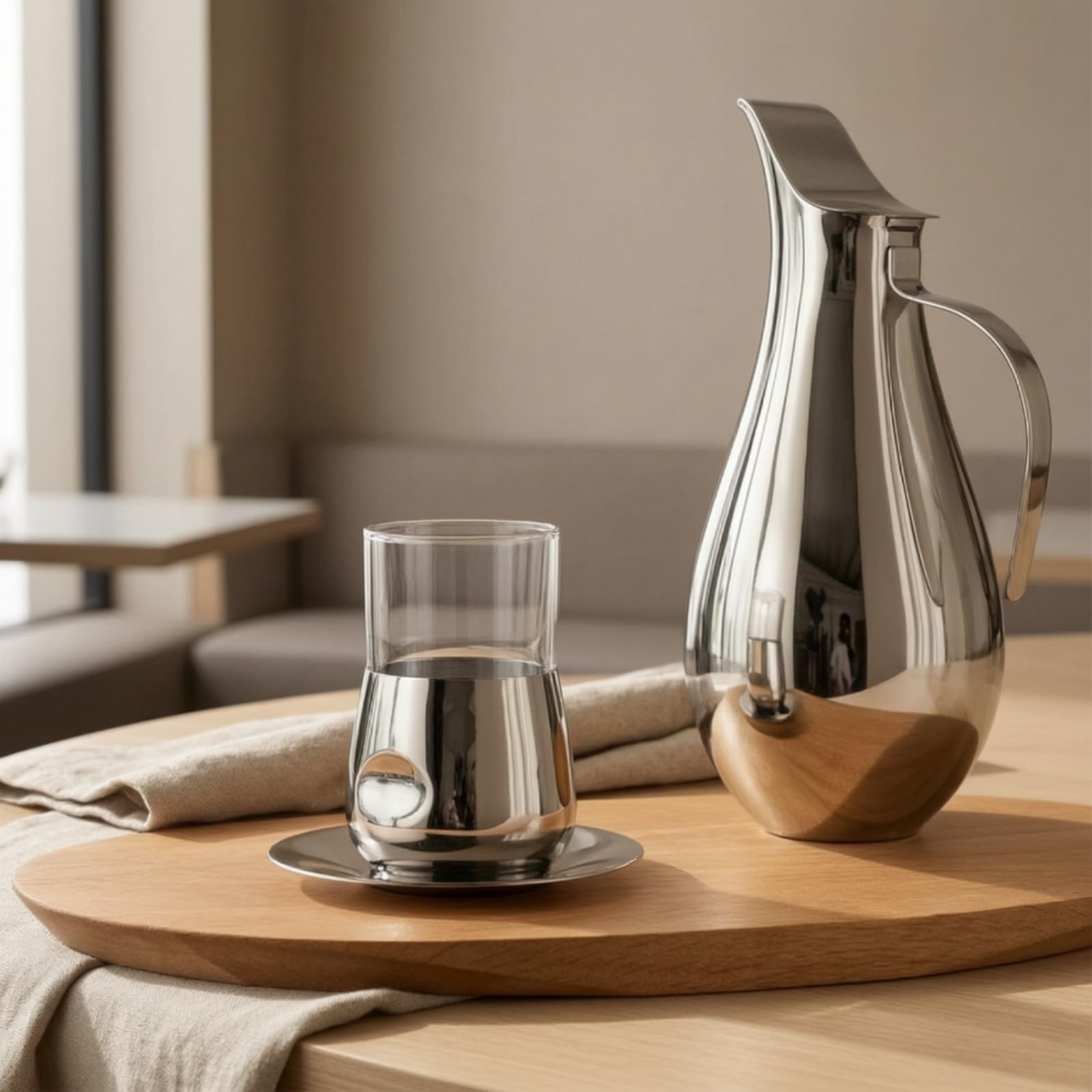 Qianly Tasse à Thé Réutilisable Transparent